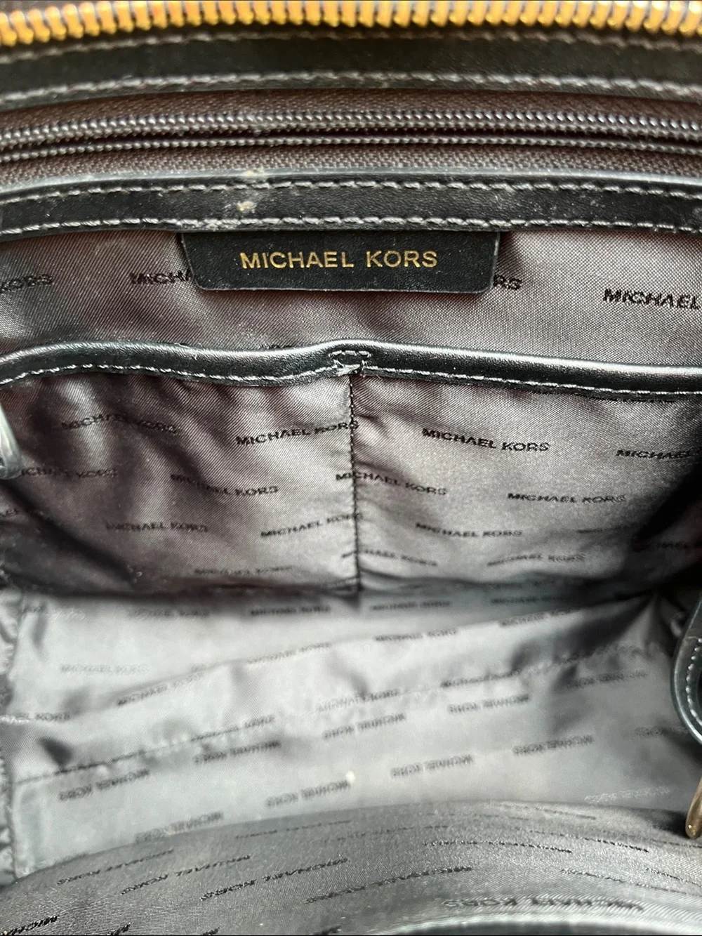 Michael Kors Whitney Black Pebbled Leather Tote